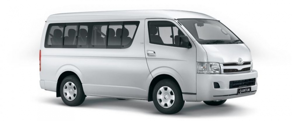 Group F - Toyota Quantum 10 Seater Minibus Rental Cape Town